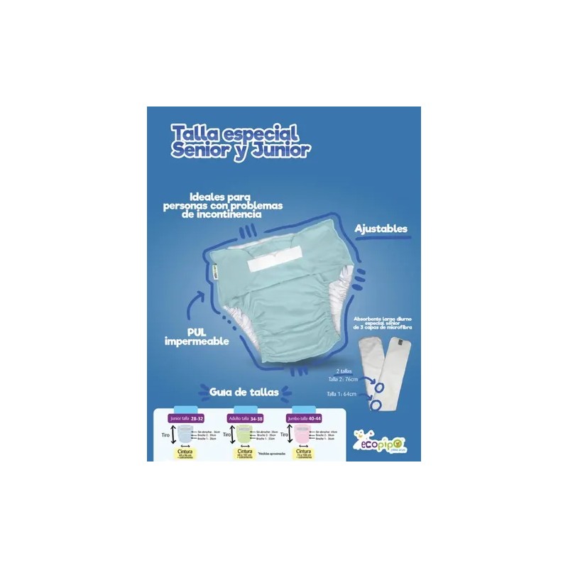 Pañal De Tela Talla Especial Junior ( 12 Pack )
