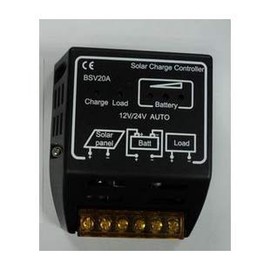 Solar Charge Controller, Riloer 20A 12V/24V Solar Panel Controller Intelligent Regulator for Solar Energy Systems