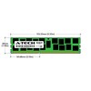 A-Tech 32GB Kit (2x16GB) DDR3/DDR3L 1333MHz PC3L-10600R ECC RDIMM 4Rx4