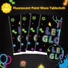 Dvaorc 4 Pack Let's Glow Tablecloth Party Table Cover Neon