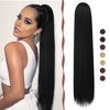 Sofeiyan Ponytail Hairpiece Hair Extension with Drawstring 70 cm Long