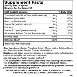 Nature's Blend Nature's Blend B Complex 250 Capsules