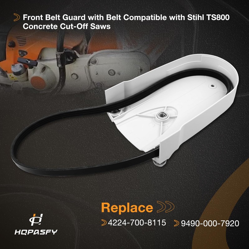Front Belt Guard with Belt Compatible with Stihl TS700 Concrete