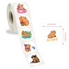 500Pcs Capybara Stickers Kawaii Capybara Labels Roll Stickers Capybara Decal