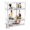Sorbus Acrylic Storage Containers - 5 Pack, Stackable Storage Bins