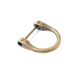 Bobeey 8pcs 3/4 inch D-Rings Horseshoe Shape U Shape D Rings Screw in Shackle Horseshoe Shape D Ring Replacement Purse Accessories Keychain BBC6 (3/4'', Antique Bronze) …