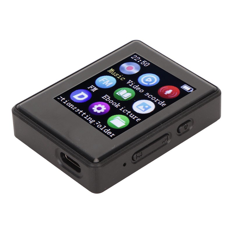 MP3 Player Bluetooth 5.0 1.77 Inch Screen HiFi Recording Electric