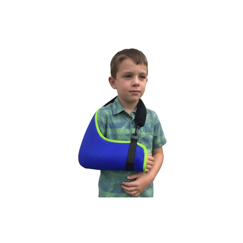 Blue-Lime 6-7 Years Shoulder Lift Comfort Arm Sling