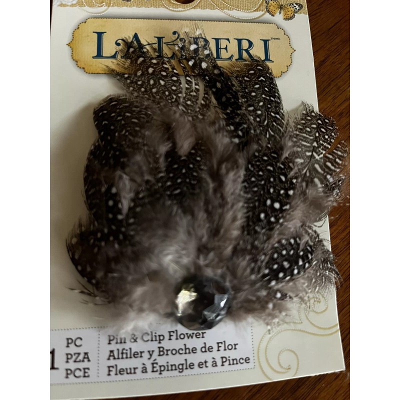 Laliberi Versatile Feather Clip With Faux Gem