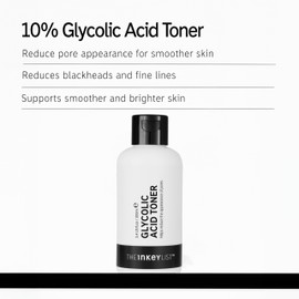 The INKEY List 10% Glycolic Acid Toner 100ml, Includes Witch Hazel, Pore Minimising Toner, Brightens Skin, Vegan Friendly, Suitable for Normal/Oily Skin