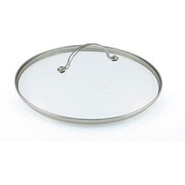 GreenpanTempered Glass with Stainless Steel Rim Universal Glass Lid with Metal Handle, 26 cm