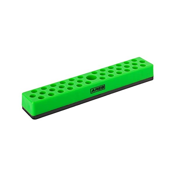 ARES 60013 - Green 37 Hole Hex Bit Organizer with