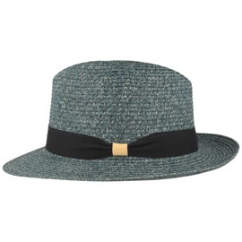Straw Hat Bogart Hat Summer Hat Sun Hat Made of 100% Paper Crushable Hat Especially Light Flexible Skin-friendly Comfortable, Jeans heather, XXL