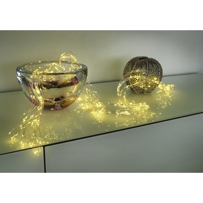 Konstsmide LED Tropfenlametta 10 Stränge à 9 Dioden