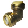 5 Piece XFITTING 1" Push Fit Elbow, Brass, Plumbing Fitting
