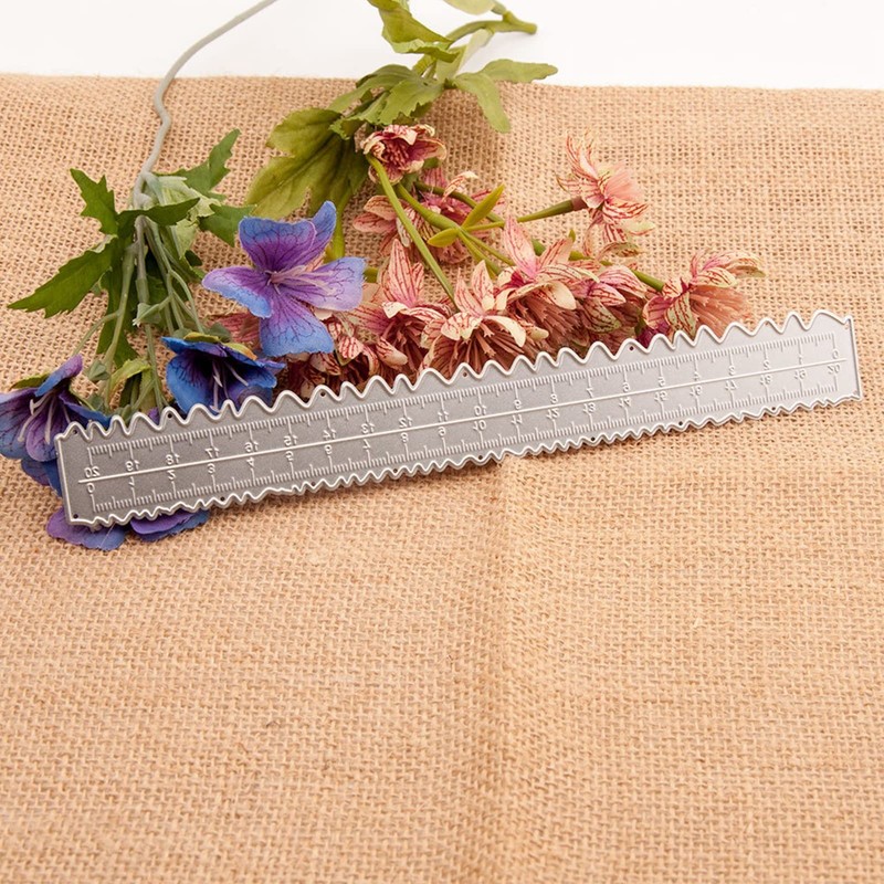 3pcs DIY Making Ruler Die Cut Ruler Jagged Deckle Edge