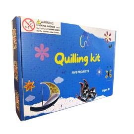 Generic QuillYourDream Quilling Kit for Kids and Adults - 5 Projects with Detailed Instructions, Quilling Tools, Storage Box, Video Tutorial, 11x8x2 inches