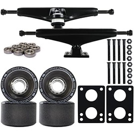 TGM Skateboards Core Black Longboard Trucks Bigfoot Wheels Package 70mm Pathfinders (Black, 6.0 inch)