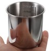 HEMOTON Edelstahlbehälter 2 Stück Edelstahl-Messbecher Mit Backmessbehälter 250 Ml Mehlbehälter