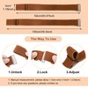 TIESOME Elastic Stretch Belt for Women Invisible Waist Belt(Brown)
