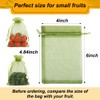 Shintop 100Pcs Fruit Protection Bags, 4x6 Inch Green Strawberry Netting