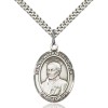 Bliss Sterling Silver St Ignatius of Loyola Medal Pendant Necklace