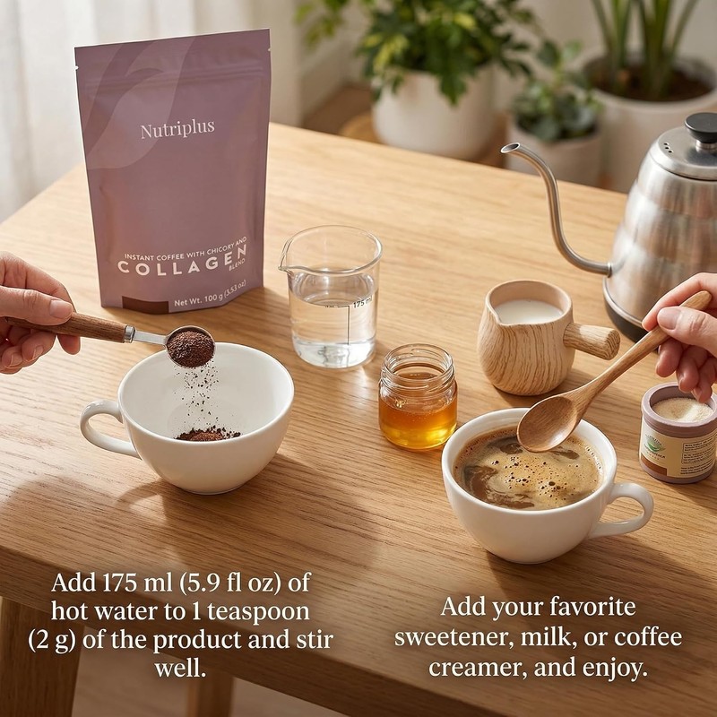 Farmasi Nutriplus Café Instantáneo Mezcla de Achicoria con Colágeno 100g