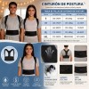 General - Corrector De Postura Ajustable Para Espalda Hombre Y