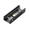 Eutrac Joint Connector for 3-phaseschiene, Black, Aluminium