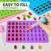 Puyeipt 4 PCS Silicone Gummy Bear Molds, 200 Cavity Non-stick