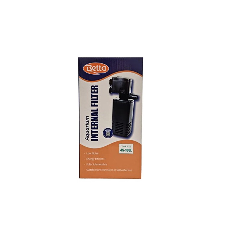 Betta 450 l/hr Aquarium Internal Filter Submersible Fish Tank Filter