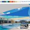 ECOOPTS 12'x16' HDPE Sun Shade Sail Rectangle Canopy Shades for