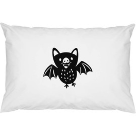 Azeeda 2 x 'Niedliche Fledermaus fliegen' Kissenbezüge aus Baumwolle (PW00041290)