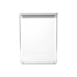 Brabantia Stackable Canister, 5.4 Litre, Tasty+, Light Grey