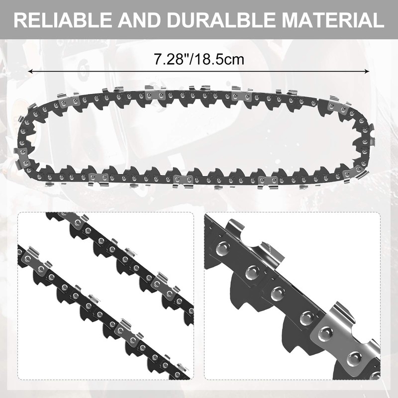 Mini Chainsaw Replacement Chain, 1/4 Inch Pitch 1 mm 28