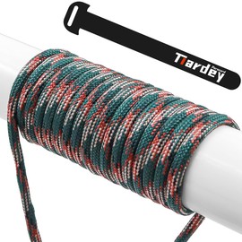 Tiardey PPF-048 Paracord 4mm 100ft (31m) 7 Core Strand,Tear-resistant,Nylon Cord,Mil Spec Type III Paracord,Holds up to 250kg for Outdoor Survival Camping