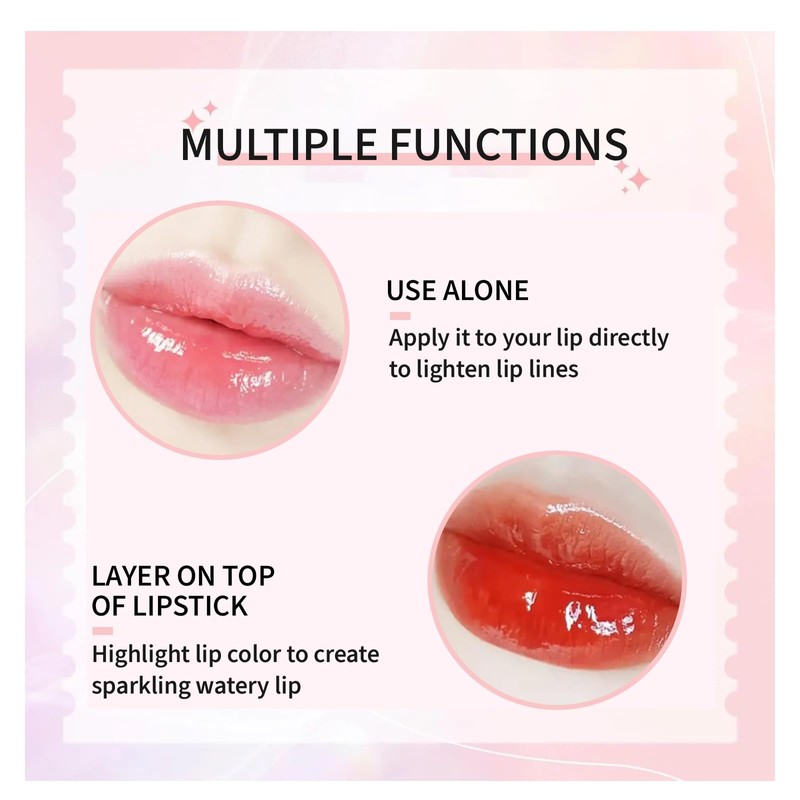 Leogony 3PSC Hydrating Lip Glow Oil Set, Long Lasting Plumping
