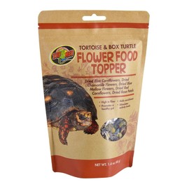 Zoo Med Tortoise & Box Turtle Flower Food Topper 1.4 oz - Pack of 2