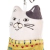 KUSUGURU Mascot Key Chain Nekozegawa, yellow