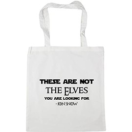 Hippowarehouse These are not the elves you are looking for - jon snow Tote Shopping Gym Beach Bag 42cm x38cm, 10 litres