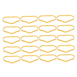 WOONEKY 70pcs Thick Rubber Bands for Versatile Use High Elasticity Portable Elastic for Hair Tying Photo Hanging Crafts and Decorations for Use