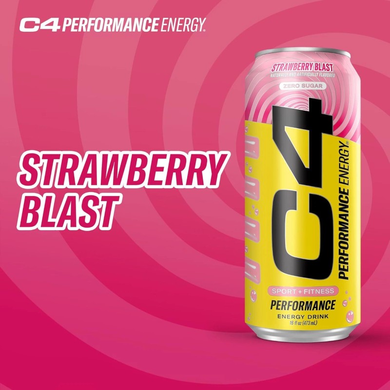 Cellucor C4 Performance Energy Drink STARBURST Strawberry Sugar Free Pre