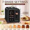SEEDEEM Toaster 2 Slice, Touch Control Stainless Toaster LCD Display,