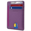 Buffway Buffway Slim Minimalist Front Pocket RFID Blocking Leather Wallets