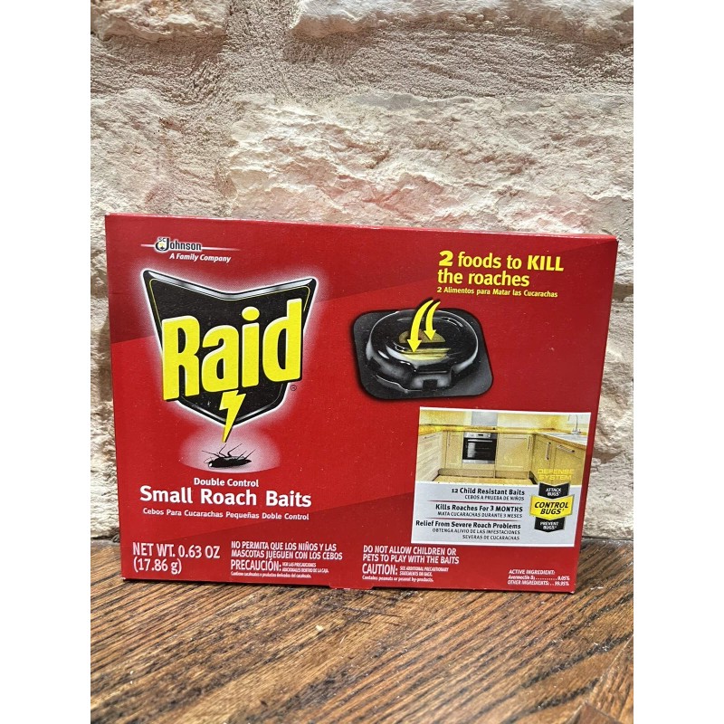 Raid 1 Raid DOUBLE CONTROL SMALL ROACH BAITS 12 ct