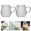 HEMOTON 2Pcs Small Glass Creamer Pitcher Crystal Glass Creamer Coffee