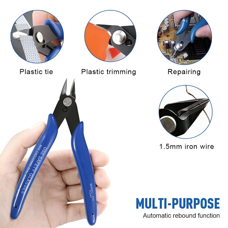 Wire Cutter Plier 170 Flush Wire Side Shears Cutters Pliers