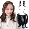 AQUADOLL wgt818-M-BLK Wig Inner Point Collar One-Touch Clip Extensions Medium