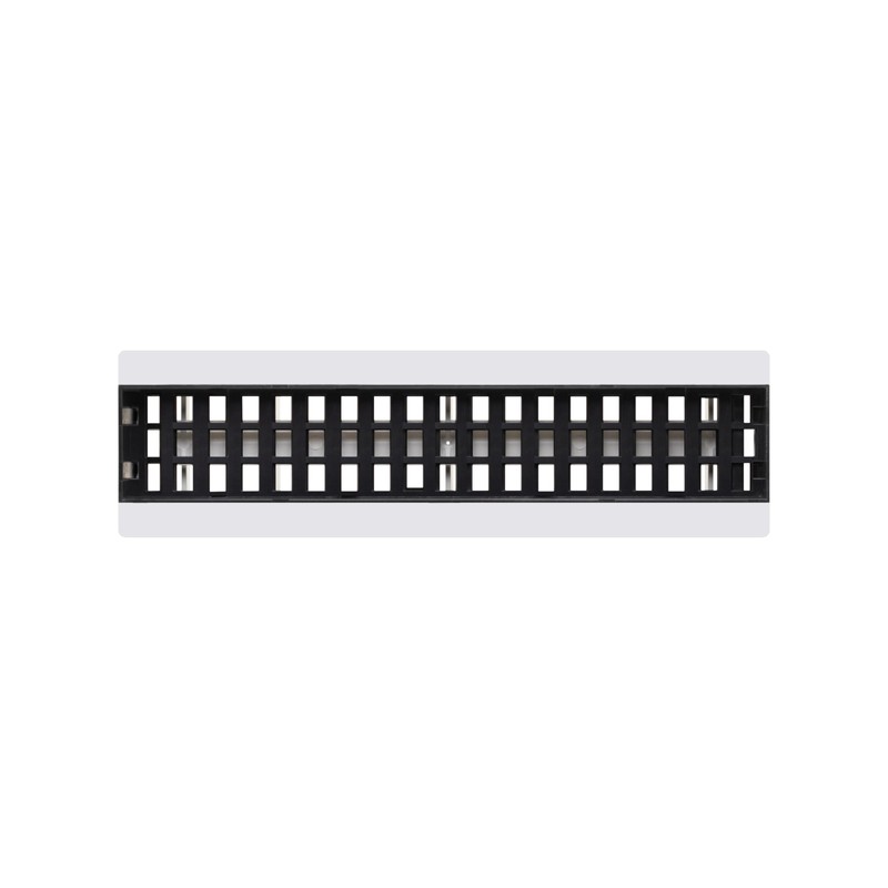 Inte-Grates IGFPD212-WH Flush Floor Matching Vent 2x12 Drop-in Plastic Floor