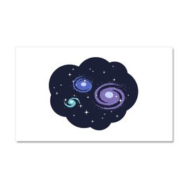 CafePress Space Galaxies Car Magnet 20 X 12 Car Magnet, 20"x 12" Magnetic Door Display